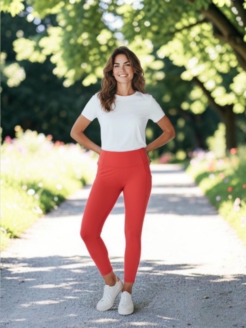 Lululemon Align High Rise Pocket 25” Leggings Salmon Coral Size 6